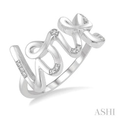 Silver Love Diamond Fashion Ring