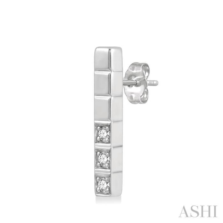 Vertical Bar Diamond Earrings