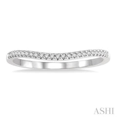 Curved Diamond Wedding Band