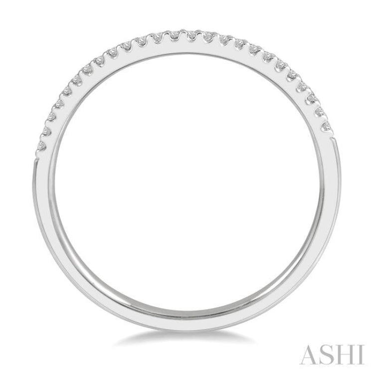 Curved Diamond Wedding Band