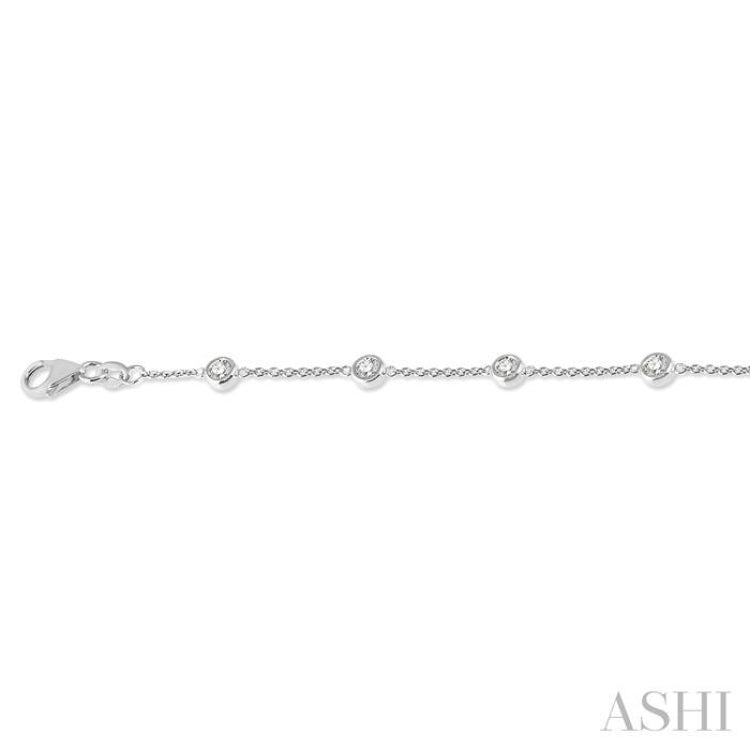 Diamond Station Chain Bracelet