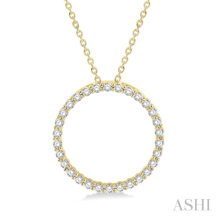 Circle Diamond Pendant