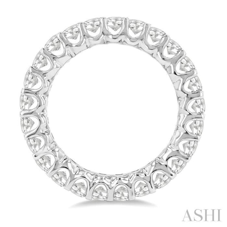 Oval Shape Eternity Diamond Wedding Band