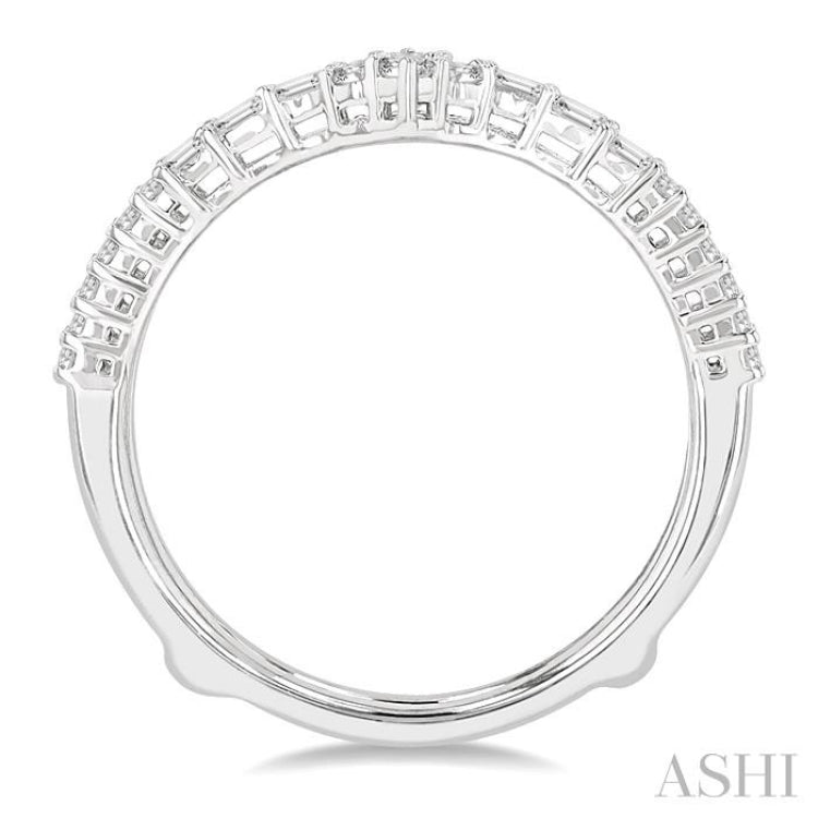 Chevron Baguette Diamond Insert Ring