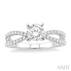 Round Shape Diamond Engagement Ring