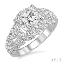 Princess Shape Diamond Engagement Ring