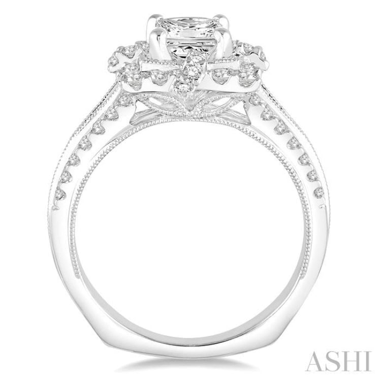 Princess Shape Diamond Engagement Ring