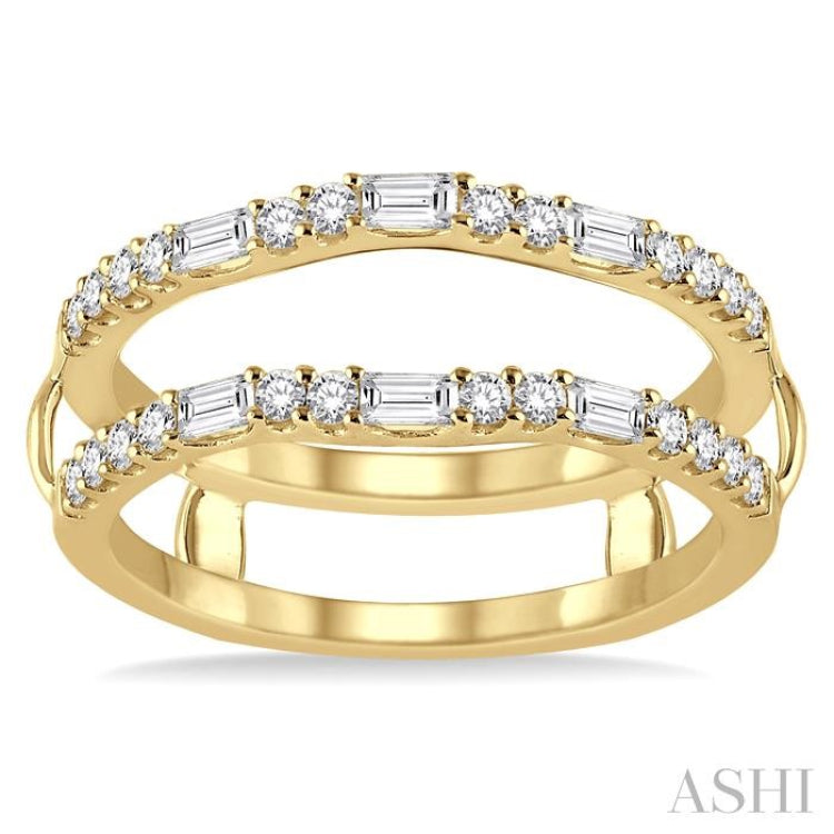 Baguette Diamond Insert Ring