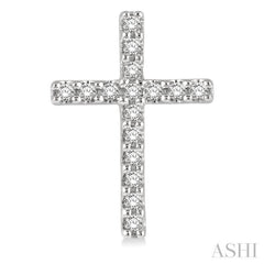 Cross Petite Diamond Fashion Earrings