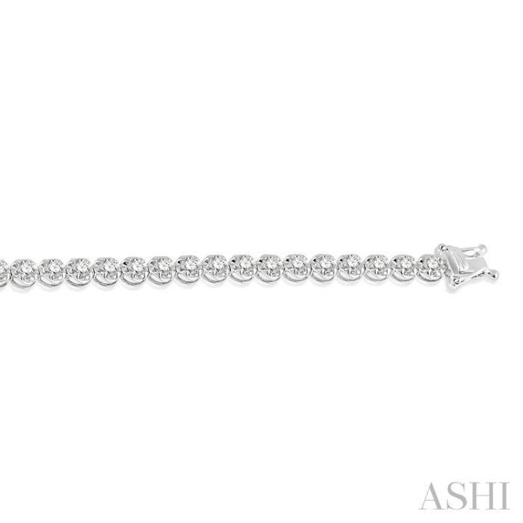 Illusion Diamond Tennis Bracelet