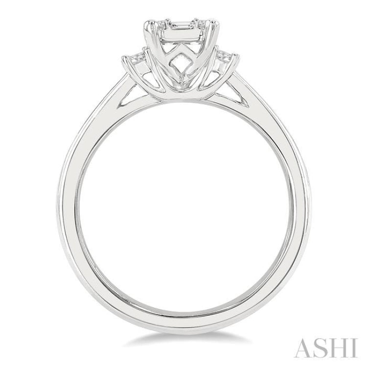 Fusion Diamond Engagement Ring