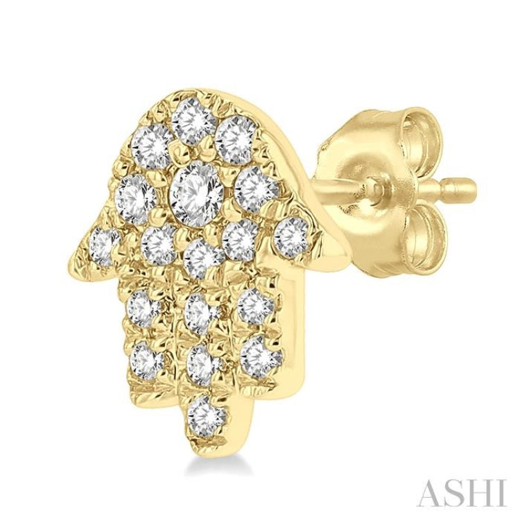 Hamsa Petite Diamond Fashion Earrings