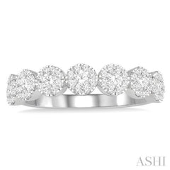 7 Stone Lovebright Essential Half Eternity Diamond Wedding Band