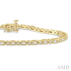 Baguette Diamond Fashion Bracelet