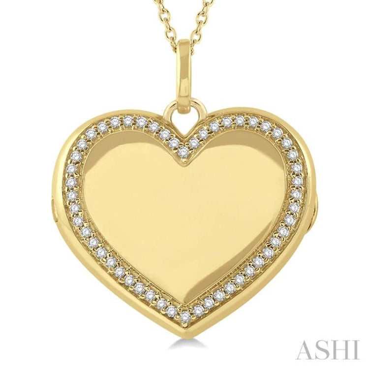 Heart Shape Diamond Locket Pendant