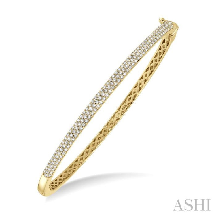 Pave-Set Diamond Fashion Bangle