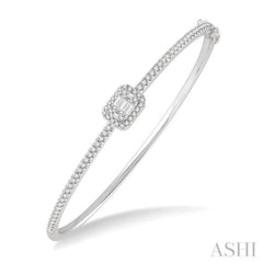 Halo Fusion Diamond Fashion Bangle