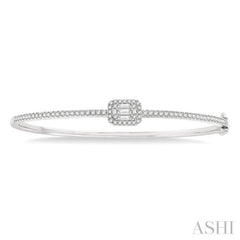 Halo Fusion Diamond Fashion Bangle