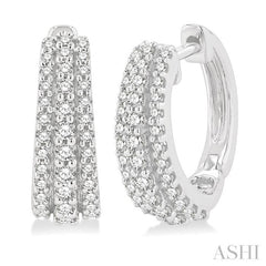 Petite Diamond Huggie Fashion Earrings