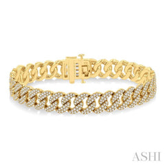 Curb & Cuban Diamond Fashion Bracelet