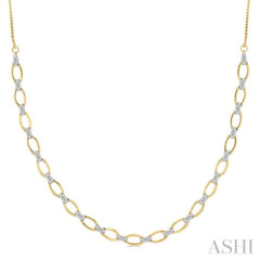 Open Link Diamond Fashion Necklace