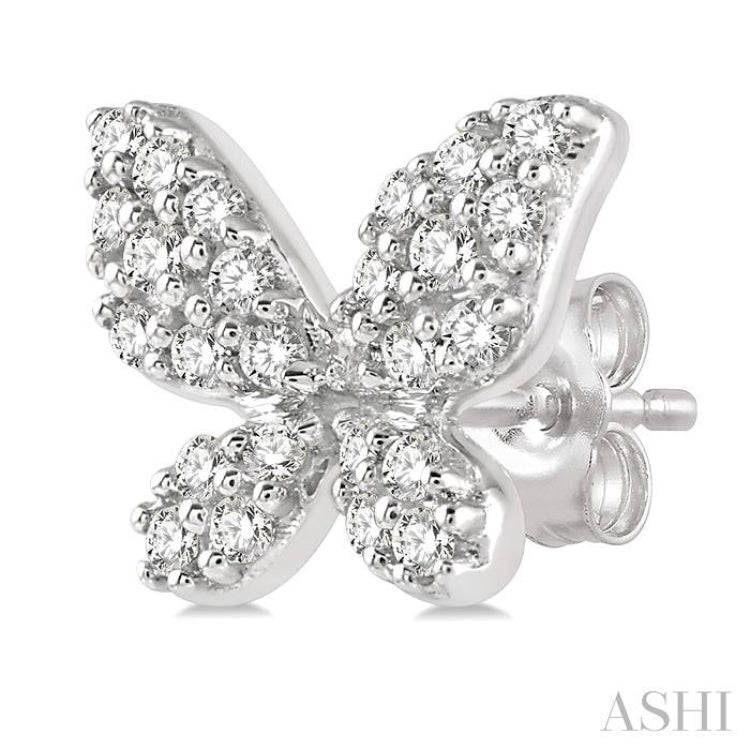 Butterfly Petite Diamond Fashion Earrings