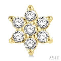 Flower Petite Diamond Fashion Earrings