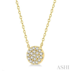 Disc Petite Diamond Fashion Pendant