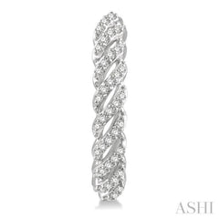 Diamond Fashion Hoop Earrings