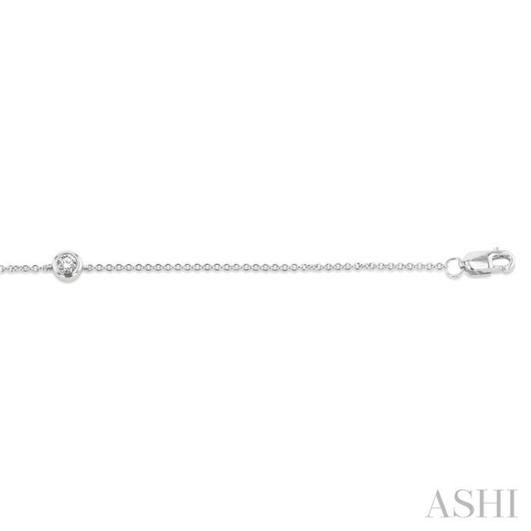 Bezel Set Petite Diamond Fashion Chain Bracelet