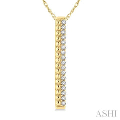 Vertical Bar Diamond Pendant