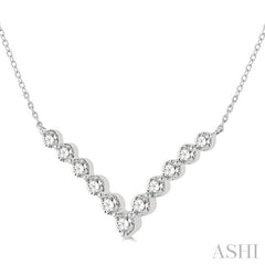 Chevron Diamond Necklace