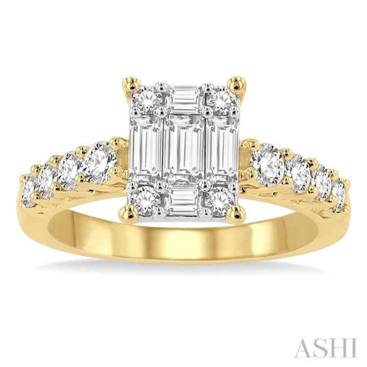 Fusion Diamond Engagement Ring