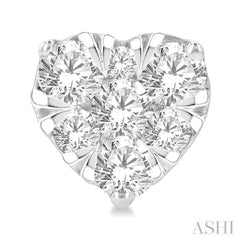 Heart Shape Lovebright Essential Diamond Stud Earrings