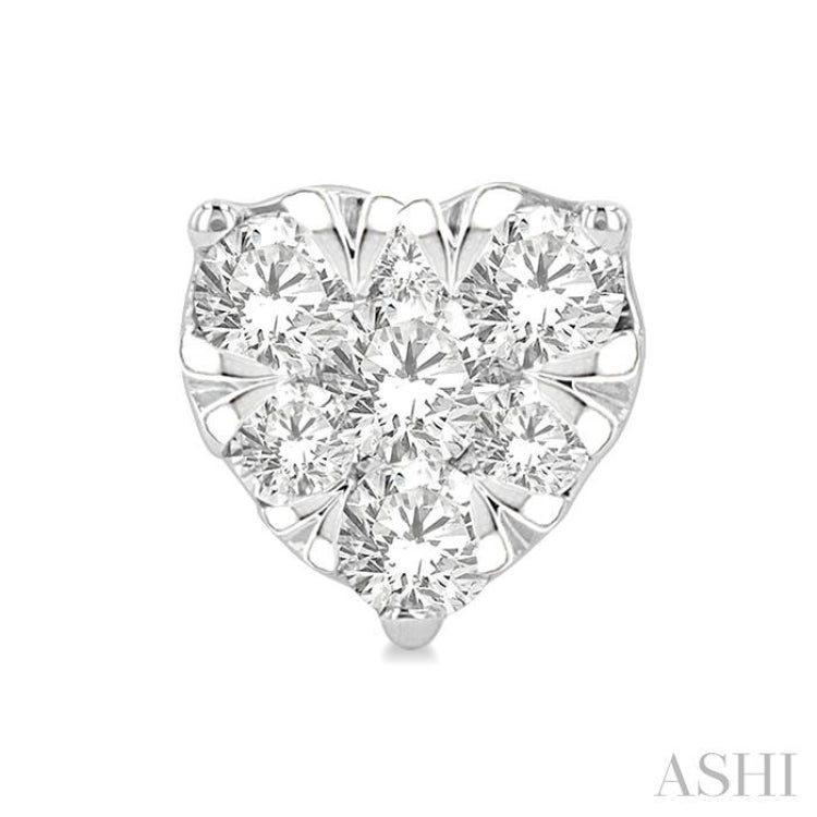 Heart Shape Lovebright Essential Diamond Stud Earrings