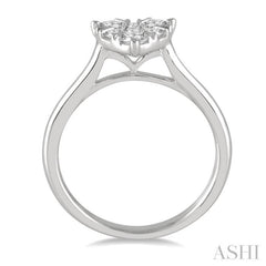 Heart Shape Lovebright Essential Diamond Engagement Ring