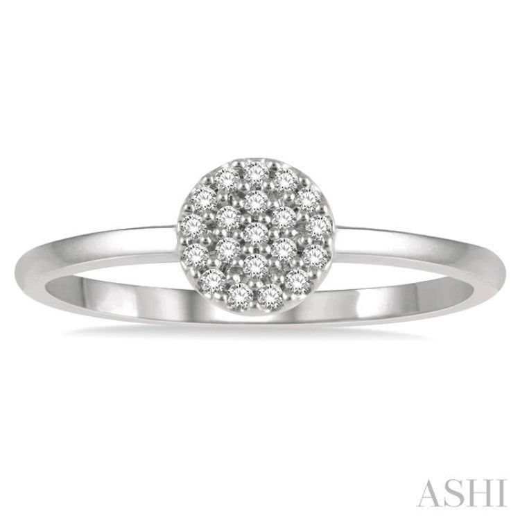 Stackable Disc Petite Diamond Fashion Ring