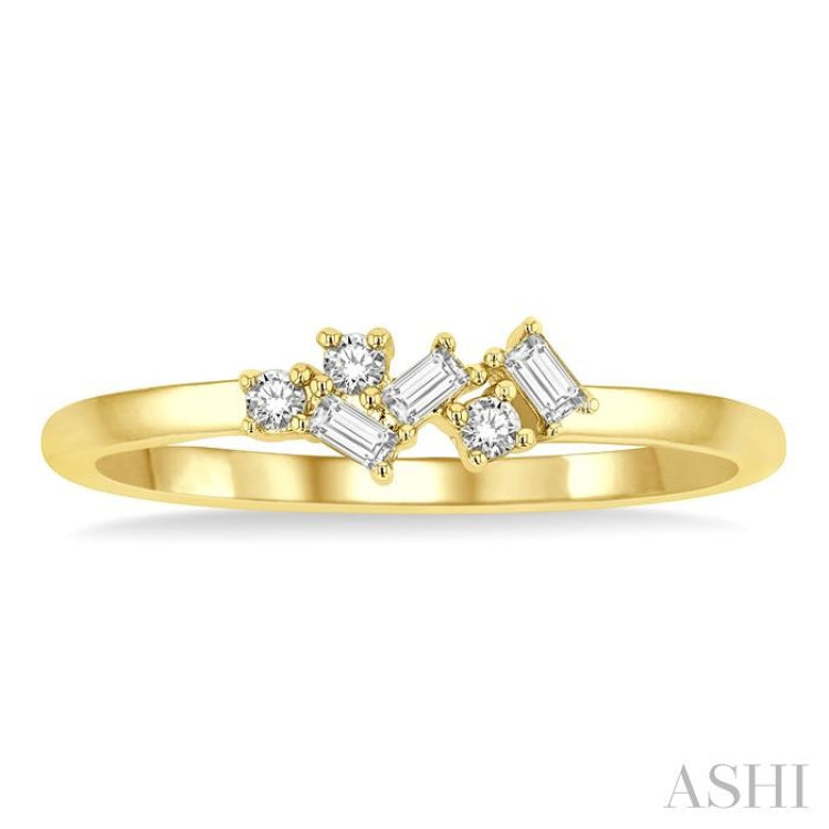 Scatter Petite Baguette Diamond Fashion Ring