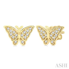 Butterfly Petite Diamond Fashion Earrings