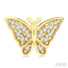 Butterfly Petite Diamond Fashion Earrings