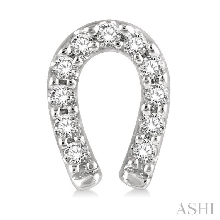 Horseshoe Petite Diamond Fashion Earrings