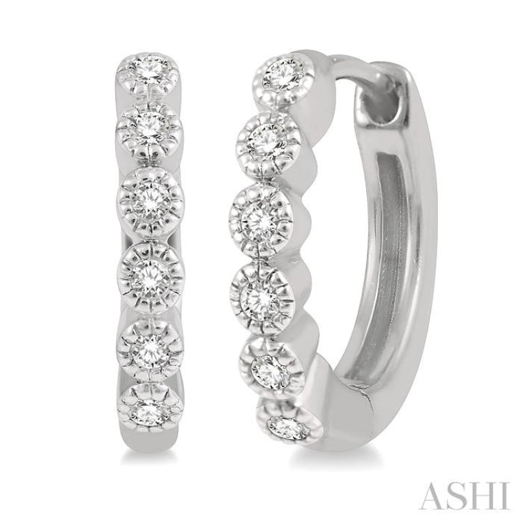 Petite Diamond Huggie Fashion Earrings