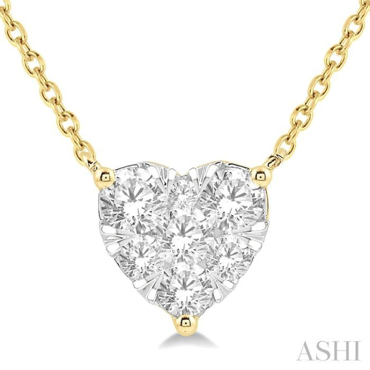 Heart Shape Lovebright Essential Diamond Necklace