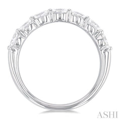 Oval Shape East-West Diamond Fashion Band