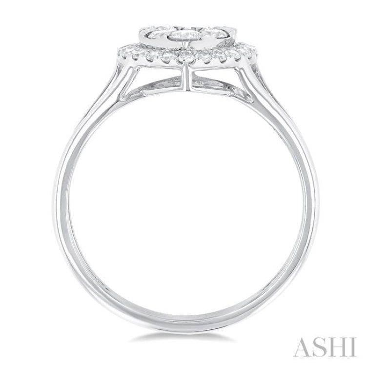 Heart Shape Halo Lovebright Diamond Engagement Ring