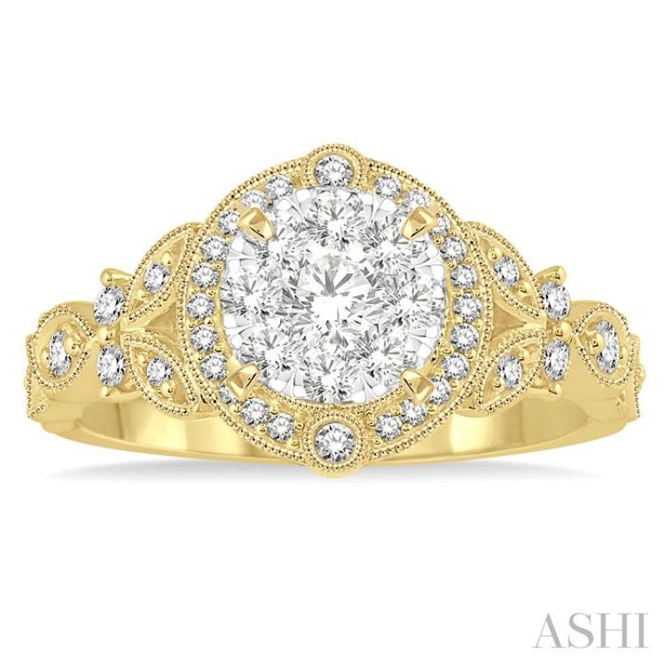 Halo Lovebright Diamond Engagement Ring