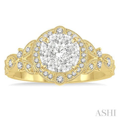 Halo Lovebright Diamond Engagement Ring