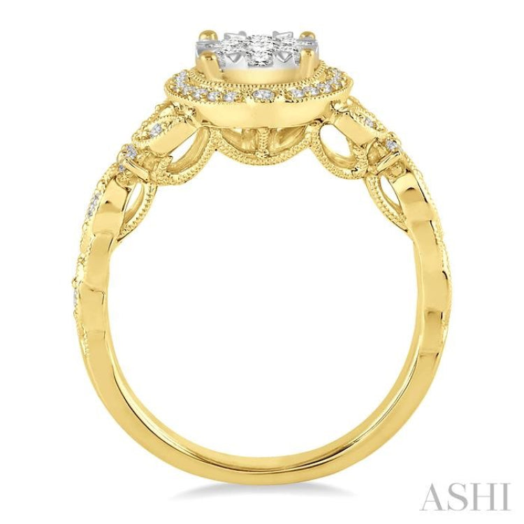 Halo Lovebright Diamond Engagement Ring