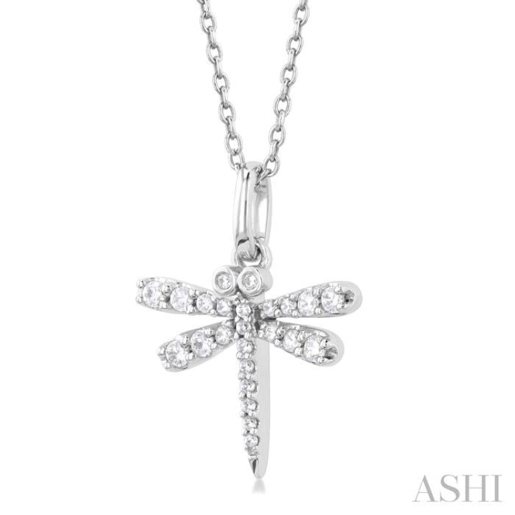 Dragonfly Petite Diamond Fashion Pendant