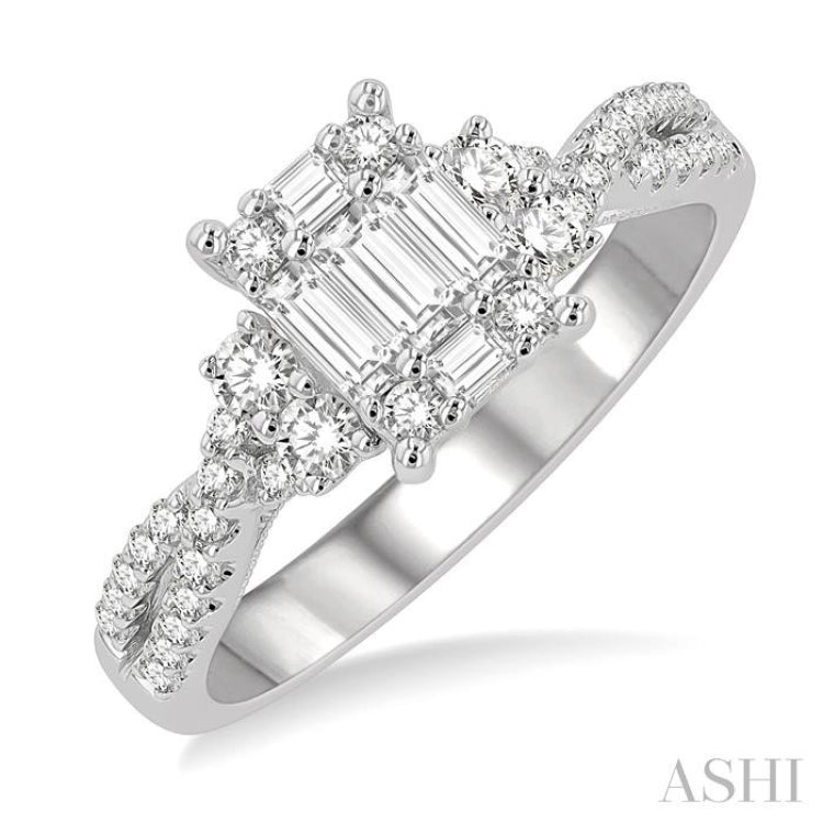 Fusion Diamond Engagement Ring